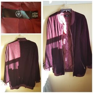 Missguided velvet longline bomber
